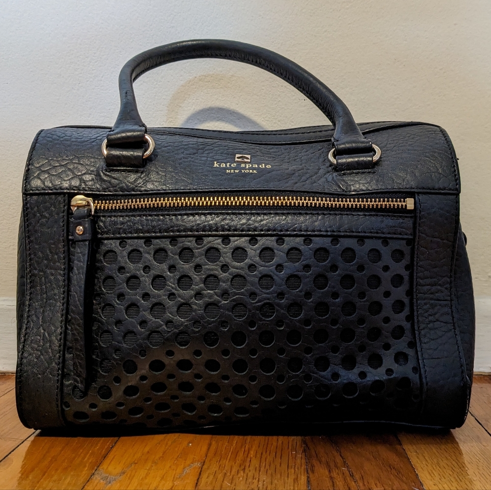 Black Kate Spade Circles design purse